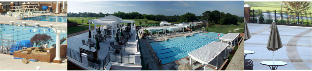 Country club pool site