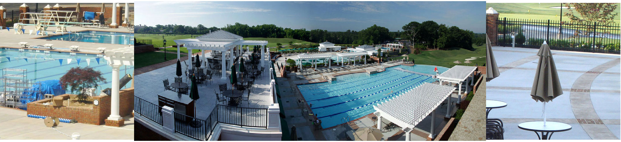 Country club pool site