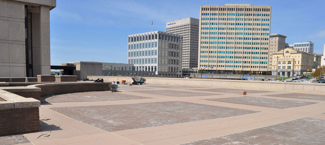 James Monroe concrete parking deck