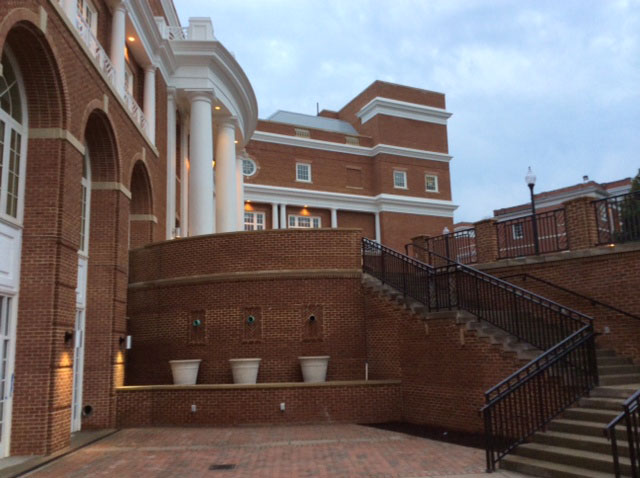University of Mary Washington looking up at buildings